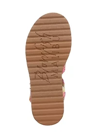Big Kid Girls Journey Multi Raffia Sandals