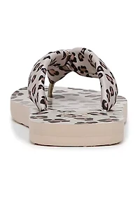 Leopard Riptide Flip Flop Sandals