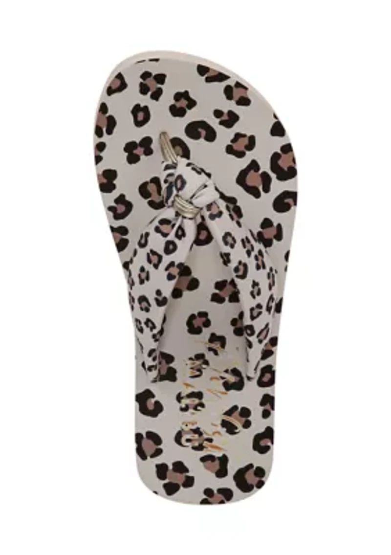 Leopard Riptide Flip Flop Sandals