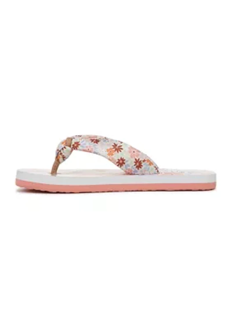 Big Kid Girls Floral Riptide Filp Flop Sandals
