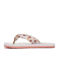 Big Kid Girls Floral Riptide Filp Flop Sandals