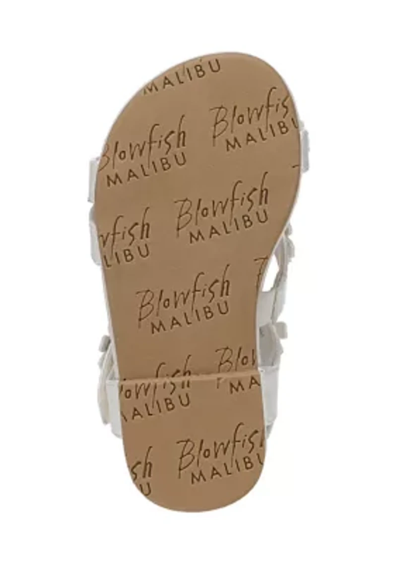 Little Kid Girls Pearlized Floral Sandals
