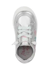 Little Kid Girls Silber Aurora Heart Sneakers
