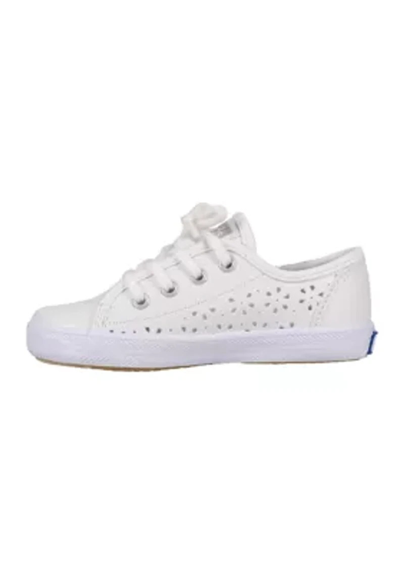 Toddler Girls Kickstart Jr. Perforated Leather Sneakers