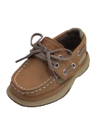 Little Kid Boys Lanyard Memory Foam Insole Boat Shoes