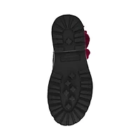 Piper Velvet Flower Combat Boot