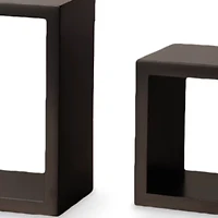 Espresso Square Cubes Set of 3