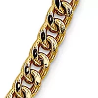 Men's 14K Yellow Gold Millimeter Semi Solid Franco Chain Necklace