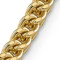 Men's 14K Yellow Gold Millimeter Semi Solid Franco Chain Necklace