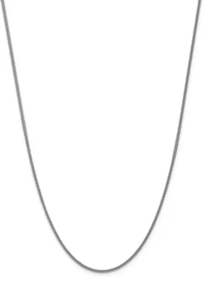 Mens 14K Gold Millimeter Semi Solid 3-Wire Wheat Chain Necklace