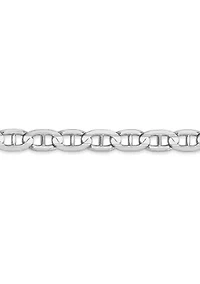 Mens 14K White Gold 5.25 Millimeter Concave Anchor Chain Necklace