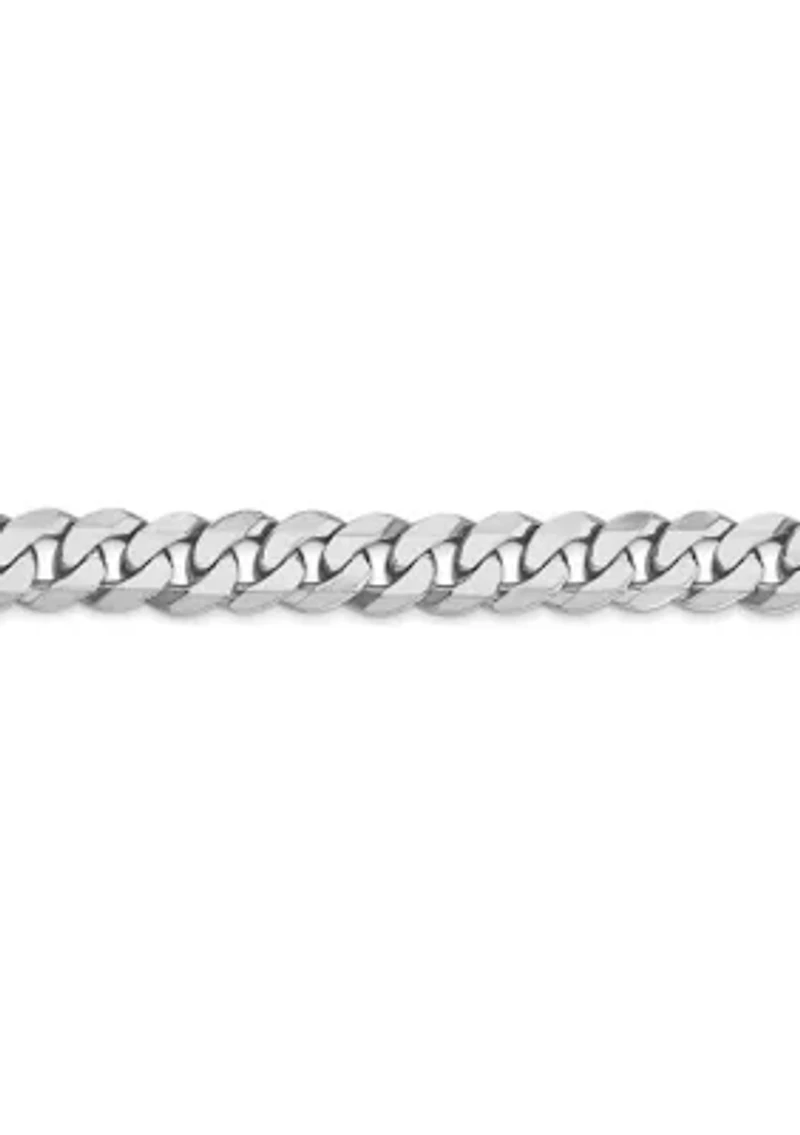 Men's 14K Gold Millimeter Beveled Curb Chain Necklace