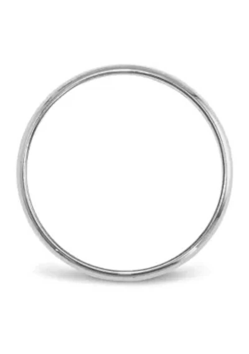 Women's 14K Gold Millimeter Lightweight Half Round Band