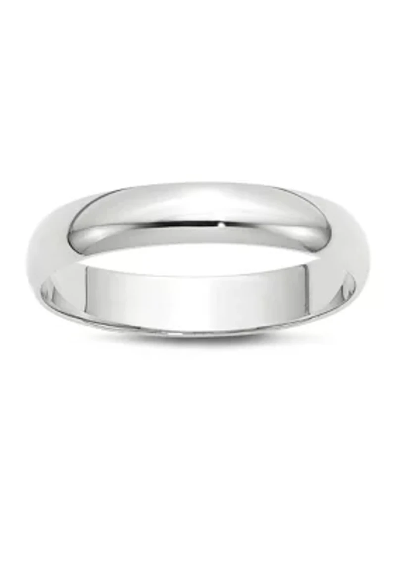 Men's 14K Gold Millimeter Lightweight Half Round Band