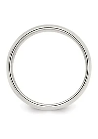 Sterling Silver Millimeter Half Round Milgrain Band
