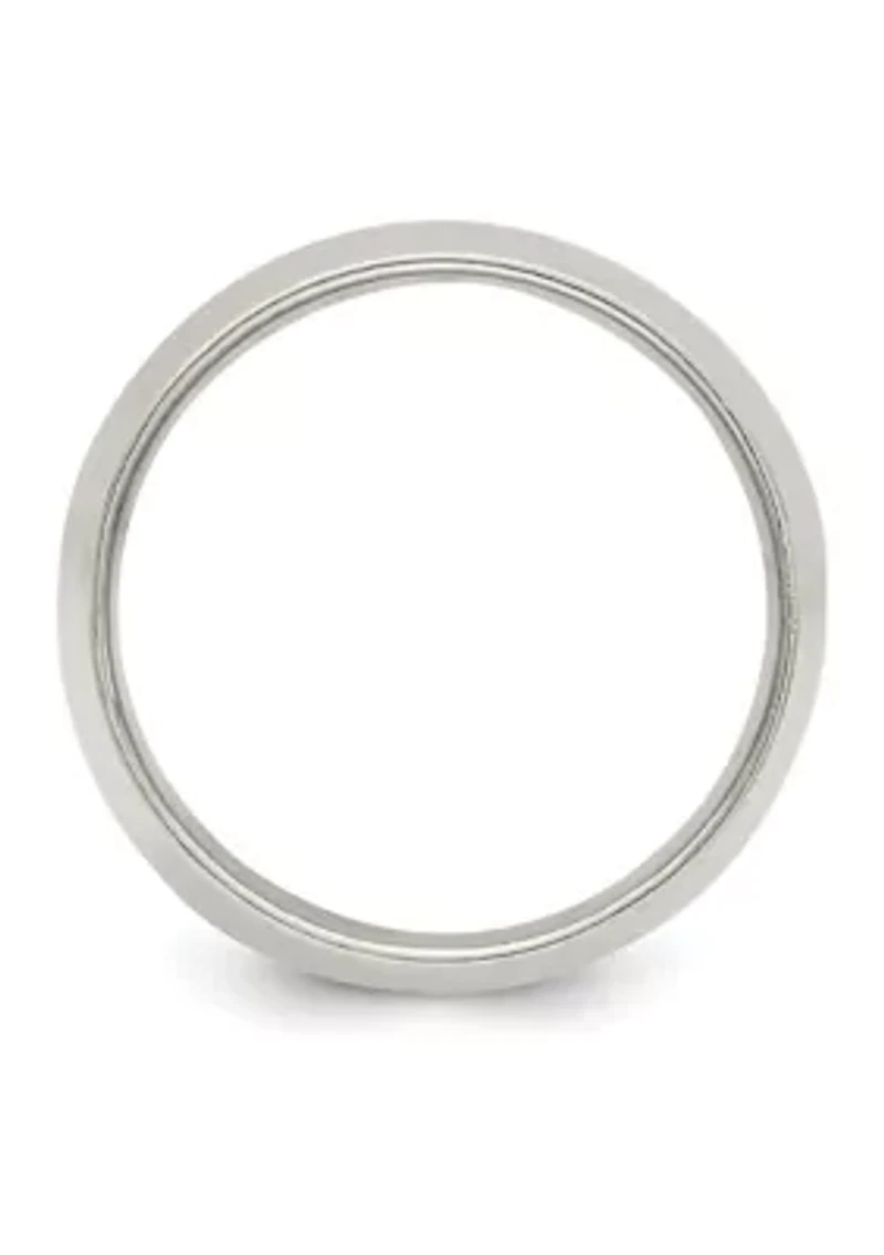 Sterling Silver 12 Millimeter Half Round Band