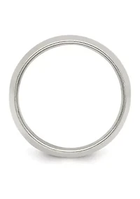 Sterling Silver 12 Millimeter Half Round Band