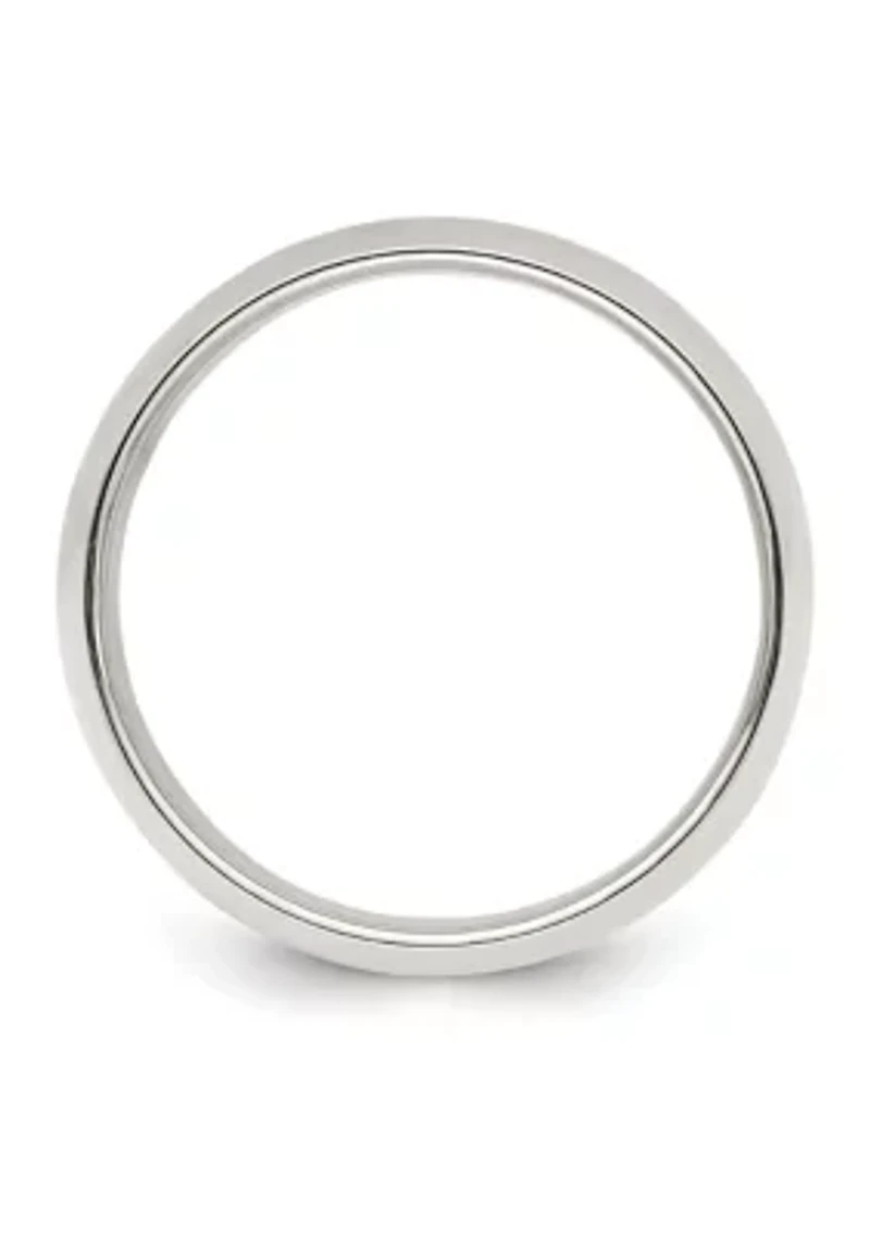 Sterling Silver 9 Millimeter Half-Round Band