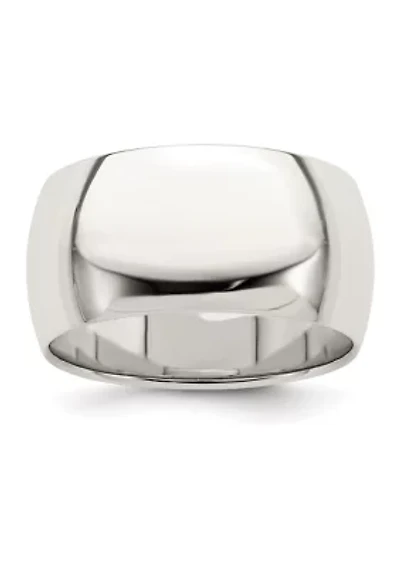 Sterling Silver Half Round Band