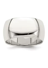 Sterling Silver Half Round Band