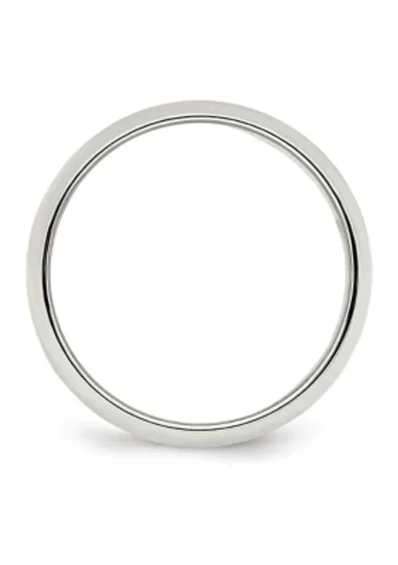 Sterling Silver Half-Round Band