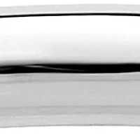 Sterling Silver Rhodium-Plated Half-Round Band