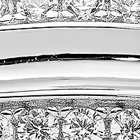 Men's Sterling Silver Rhodium-Plated and Cubic Zirconia Ring