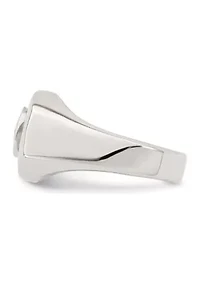 Men's Sterling Silver Cubic Zirconia Ring