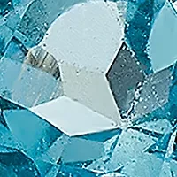 1.02 ct. t.w. Light Swiss Blue Topaz, Amethyst, Garnet and White Topaz Ring Rhodium-Plated Sterling Silver