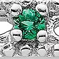 Lab Created 1/8 ct. t.w. Emerald Stackable Expressions Ring Sterling Silver