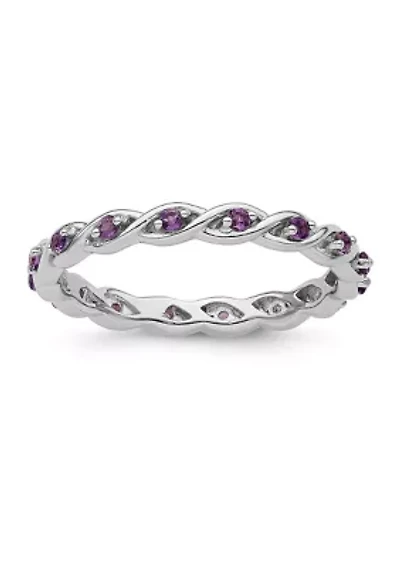 1/3 ct. t.w. Amethyst Stackable Expressions Ring Sterling Silver