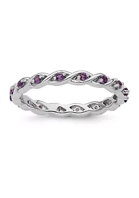 1/3 ct. t.w. Amethyst Stackable Expressions Ring Sterling Silver