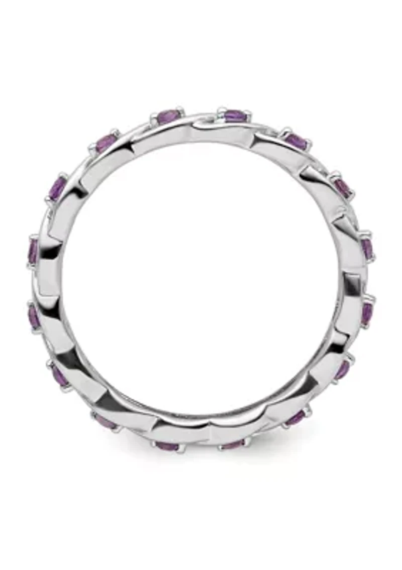 1/3 ct. t.w. Amethyst Stackable Expressions Ring Sterling Silver