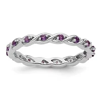 1/3 ct. t.w. Amethyst Stackable Expressions Ring Sterling Silver