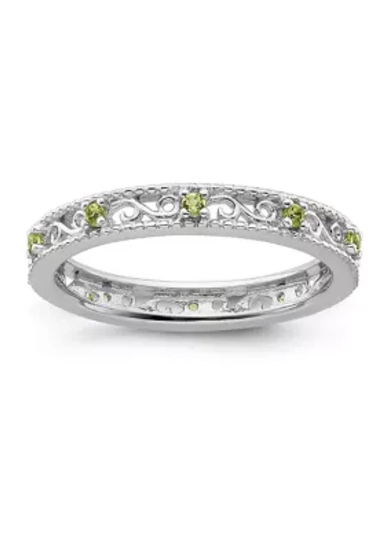 1/6 ct. t.w. Peridot Stackable Expressions Ring Sterling Silver