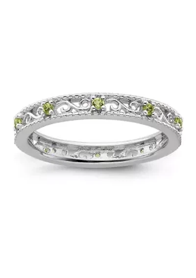 1/6 ct. t.w. Peridot Stackable Expressions Ring Sterling Silver