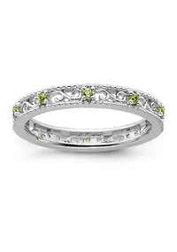 1/6 ct. t.w. Peridot Stackable Expressions Ring Sterling Silver
