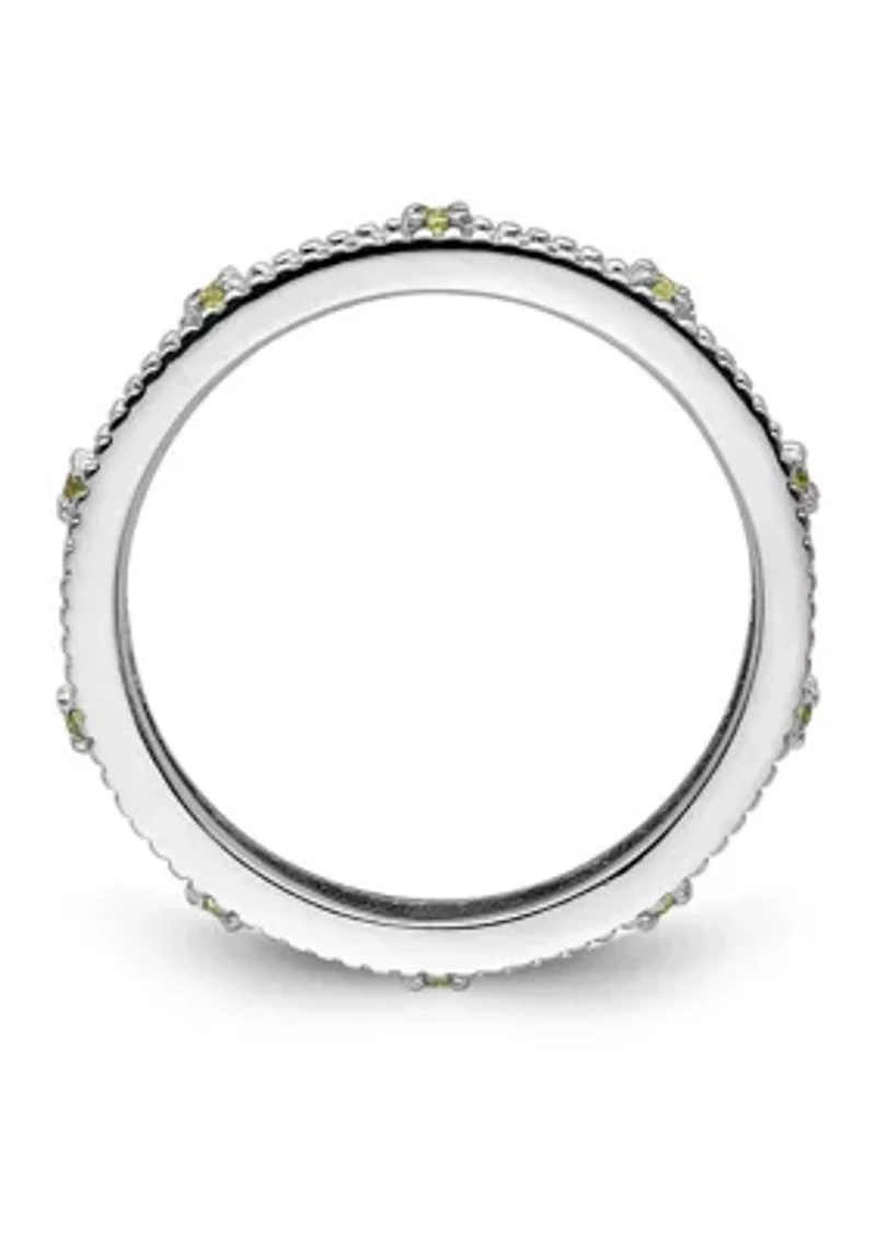 1/6 ct. t.w. Peridot Stackable Expressions Ring Sterling Silver