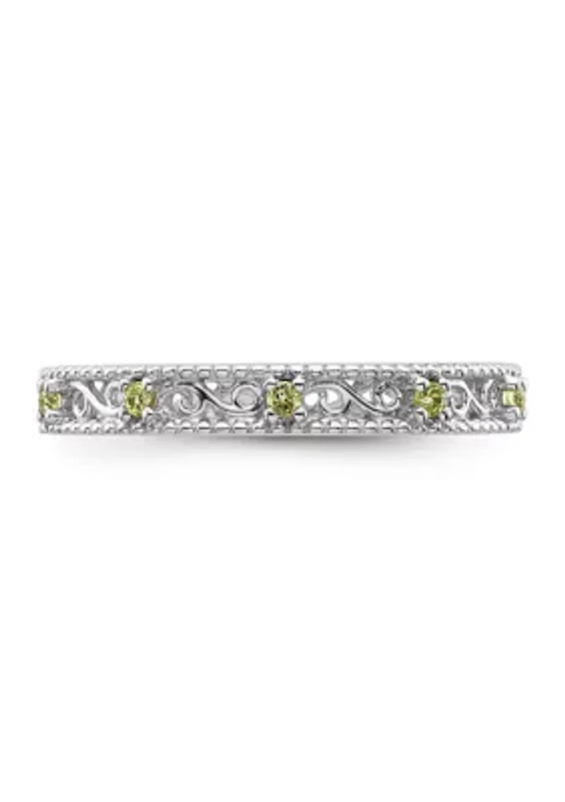 1/6 ct. t.w. Peridot Stackable Expressions Ring Sterling Silver
