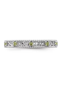 1/6 ct. t.w. Peridot Stackable Expressions Ring Sterling Silver