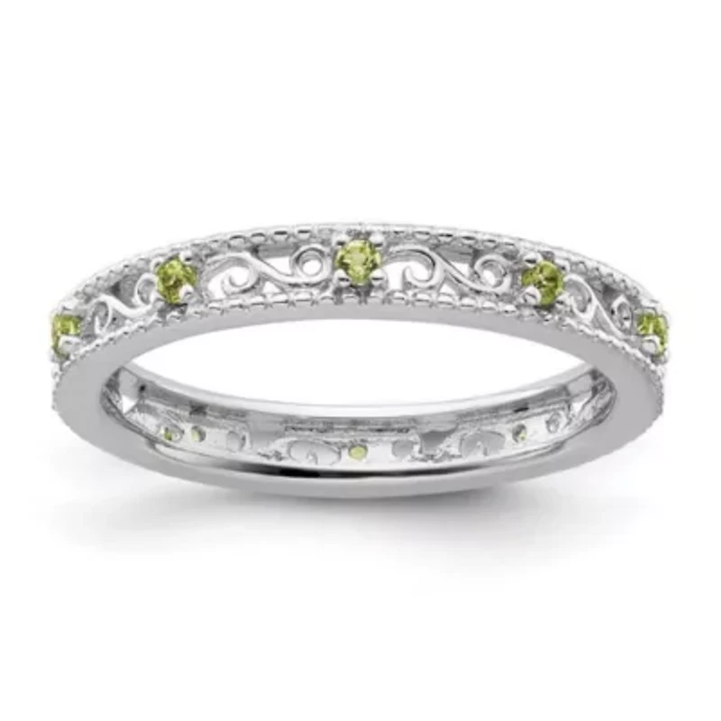 1/6 ct. t.w. Peridot Stackable Expressions Ring Sterling Silver