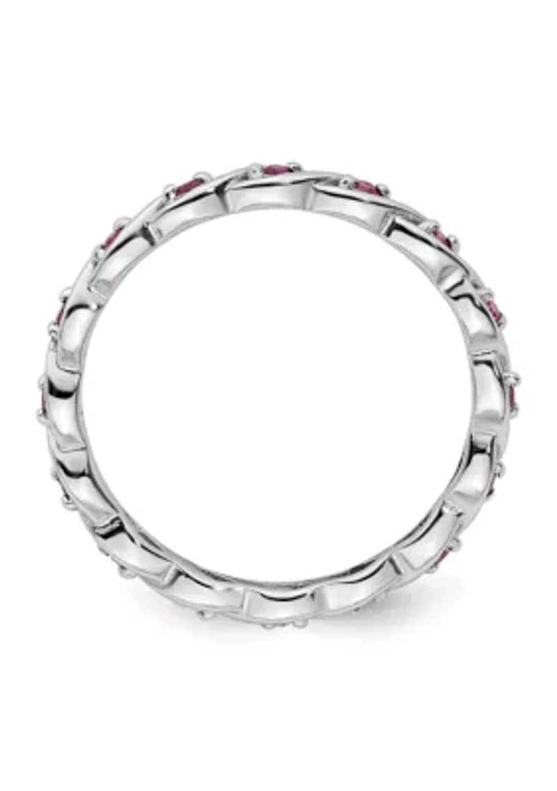 Lab Created 1/3 ct. t.w. Ruby Stackable Expressions Ring Sterling Silver