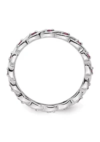 Lab Created 1/3 ct. t.w. Ruby Stackable Expressions Ring Sterling Silver