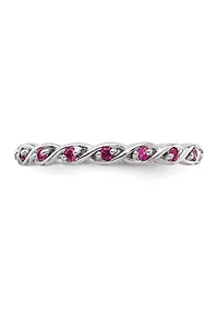 Lab Created 1/3 ct. t.w. Ruby Stackable Expressions Ring Sterling Silver
