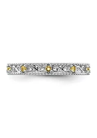 1/6 ct. t.w. Citrine Stackable Expressions Ring Sterling Silver