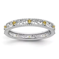 1/6 ct. t.w. Citrine Stackable Expressions Ring Sterling Silver