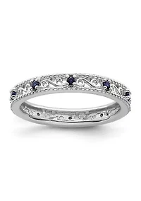 1/5 ct. t.w. Lab Created Sapphire Stackable Expressions Ring Sterling Silver