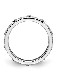 1/5 ct. t.w. Lab Created Sapphire Stackable Expressions Ring Sterling Silver