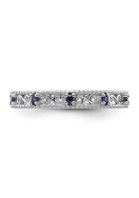1/5 ct. t.w. Lab Created Sapphire Stackable Expressions Ring Sterling Silver