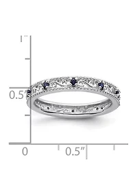 1/5 ct. t.w. Lab Created Sapphire Stackable Expressions Ring Sterling Silver